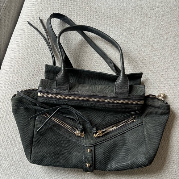 Botkier Trigger Suede Black Textured Handbag - Picture 1 of 6
